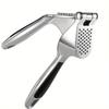 Heavy Duty Zinc Alloy Garlic Press Ergonomic Non-slip Handle Durable Ginger Crusher for Home Meal Preparation