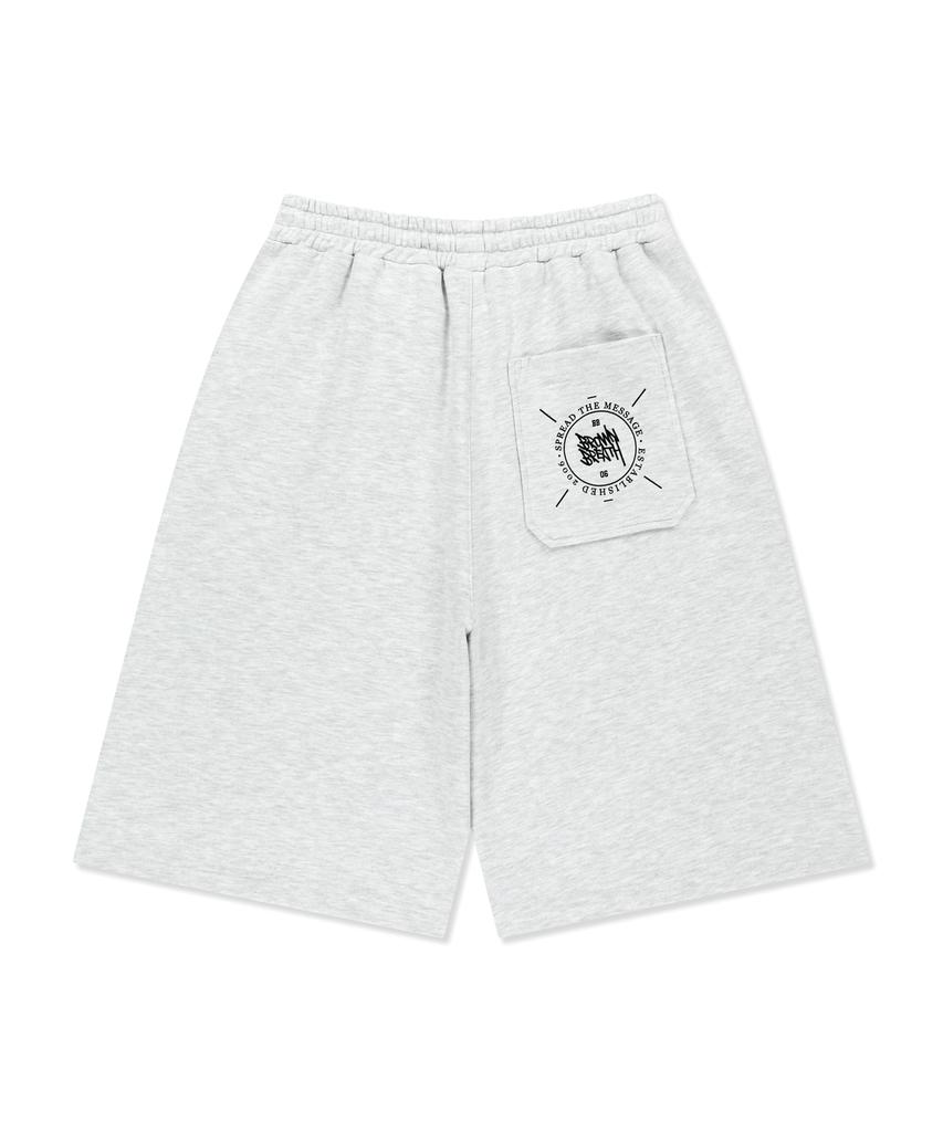 BROWNBREATH Stamp Tag Shorts - Ash