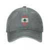 Lebanon Baseball Caps Classic Distressed Cotton Snapback Cap Unisex Style Outdoor Activities Caps Hat
