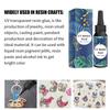 Transparent UV Glue Epoxy Resin Glue Hard Type Glue Craft Decoration Tool for DIY Resin Art  200g