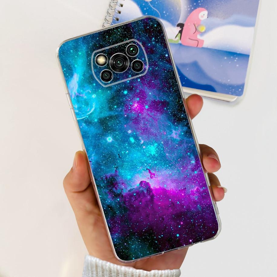 For Xiaomi Poco X3 Pro Phone Case Soft Silicon TPU Shockproof Coque For Poco X3 PocoX3 X 3 NFC Back Cover Bumper Astronaut Funda