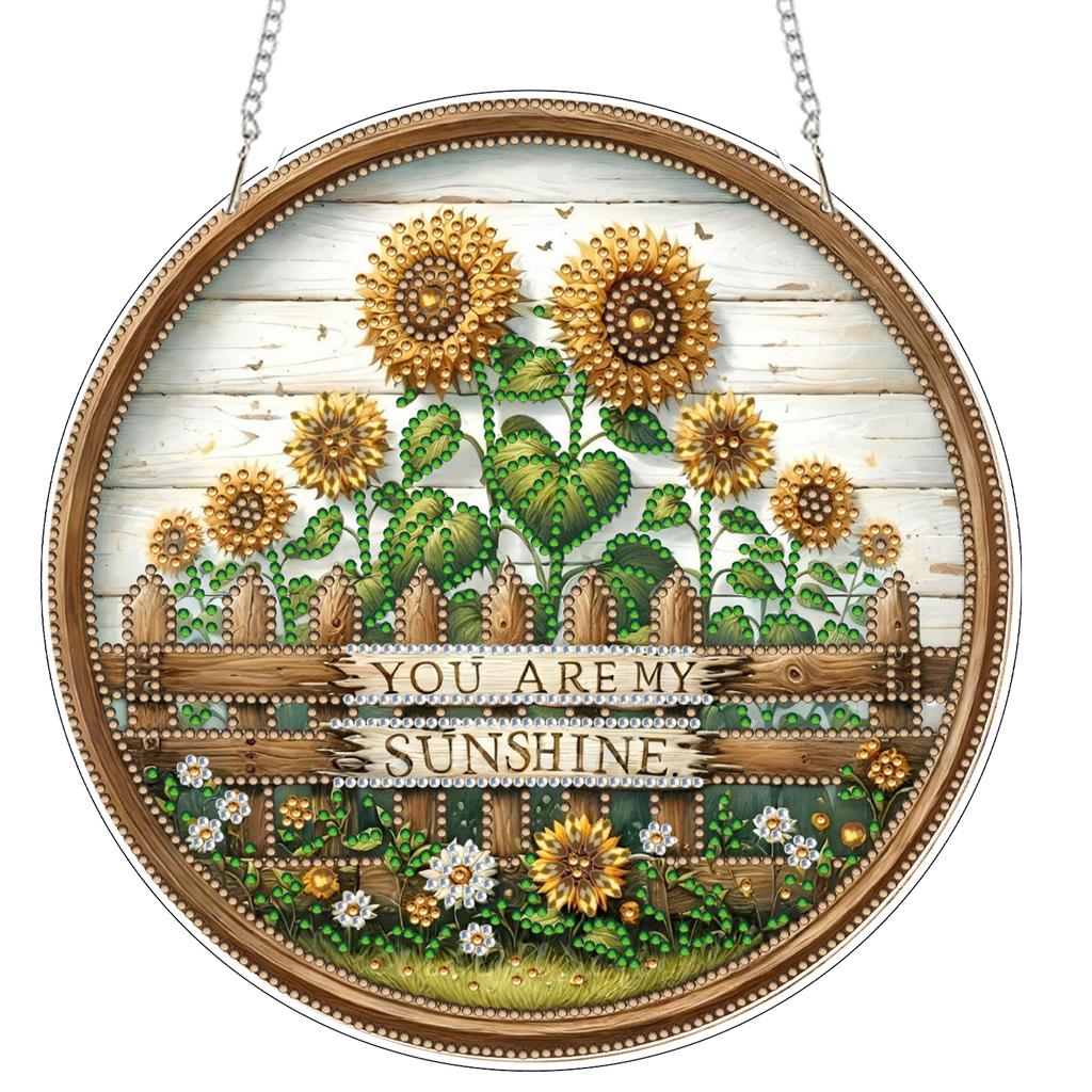 Landscape 2D Flat DIY Crystal Painting Crafts Kit Acrylic Diamond Painting Charms Kits for Living Room Home Office Decoration