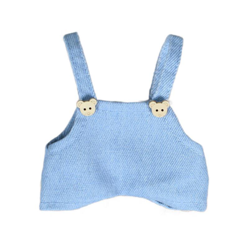 Denim Overalls & Pants for Doll, Bear & Rabbit - Cotton Replacement Clothes & Accessories Set