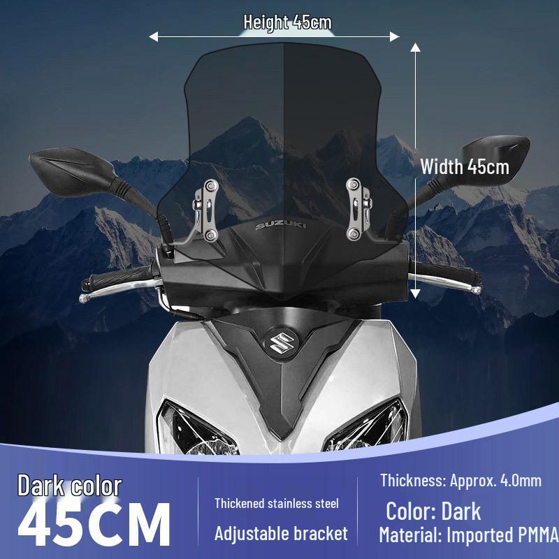 Windshield Glass for Suzuki UY125, Haojue AFR, and Qianjiang Hong Scooters