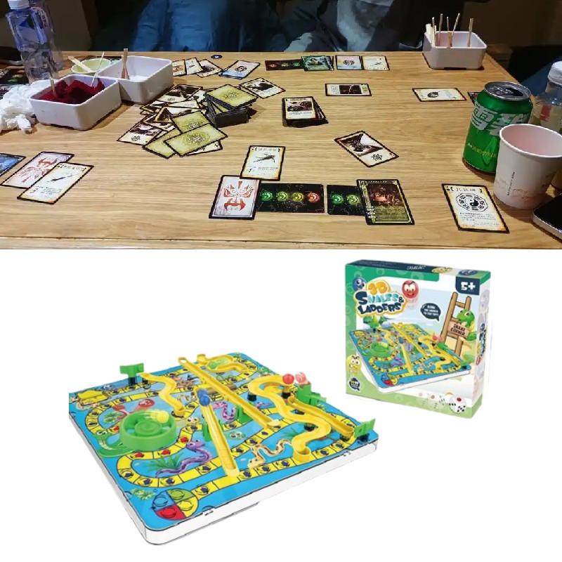 Snakes And 3d Ladders Kids Board Game Education Toy Parent Child Interaction