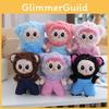 Cute And Colorful Bear Plush Keychain Soft Pp Cotton Stuffed Toy For Bags
