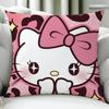 HelloS KKittyS Cartoon cushion cover Birthday Anniversary Gifts Double Sided Printed Zipper Cushion Cover Soft Skin Bedding