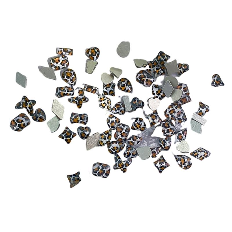 100PCS Rhinestones Nail Decorations Colorful Rhinestones Nail Art Charms Irregular Nail Art Rhinestones for Nail Design