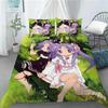 New Lucky Star 3D Print Anime Girl 3 PCS Duvet Cover Set Fashion Bedding Sets Comforter Duvet Cover Pillowcase Home Textiles