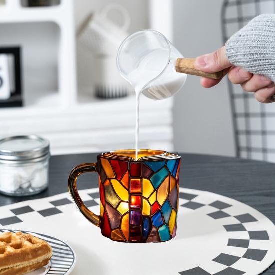 3D Malovaný hrnek ve tvaru knihy na horké a studené nápoje 300 ml Stohovatelný hrnek ve tvaru knihy Dárky pro čtenáře, spisovatele, knihovníky