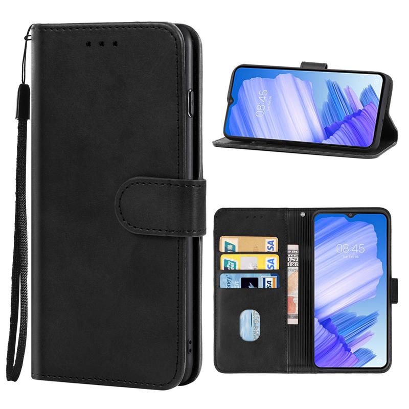 For TECNO Pova Neo 2 4G Calf Texture Leather Phone Wallet Case Stand Phone Cover with Strap