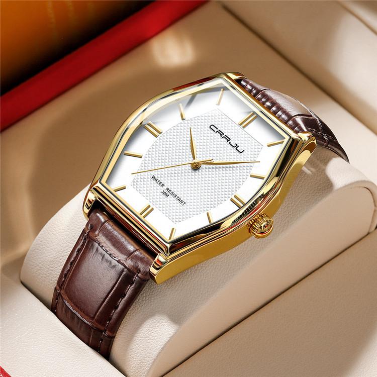CRRJU-5020 Pasek Modny Prosty męski zegarek na co dzień Męski zegarek Osobowość biznesowa Wodoodporny
