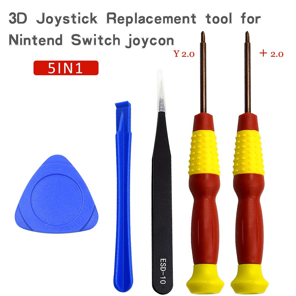 25In1 For Nintend Switch 3D Analog Joycon Joystick Thumb Stick Sensor Replacement Accessories Kit for Joy Con Controller Housing