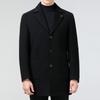 Autumn and Winter Double-sided Cashmere Coat for Men, Mid-length Suit Collar Woolen Coat, Middle-aged Dad Woolen Windbreaker
