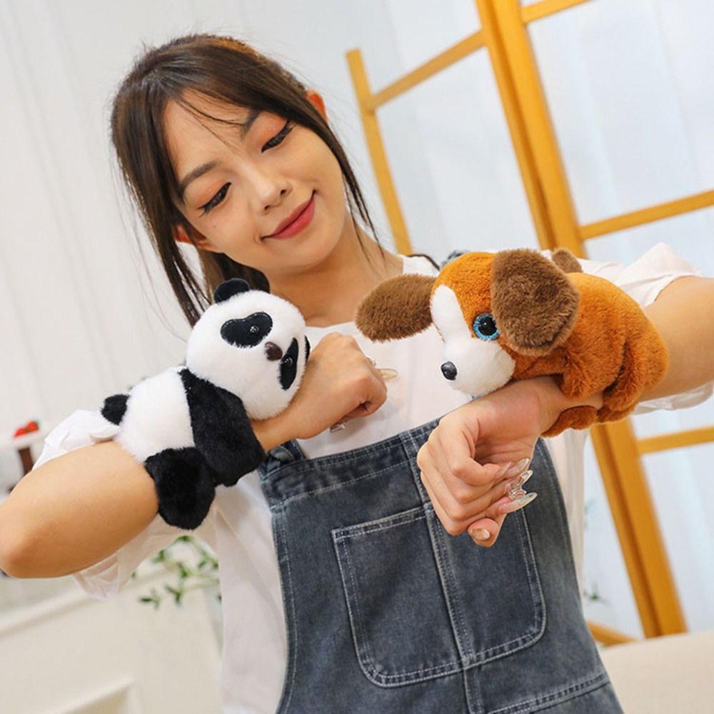 

Squirrel Slap Bracelet Series Dog Monkey Plush Wrist Band Plush Doll Slap Bracelet Home Decor Style 19