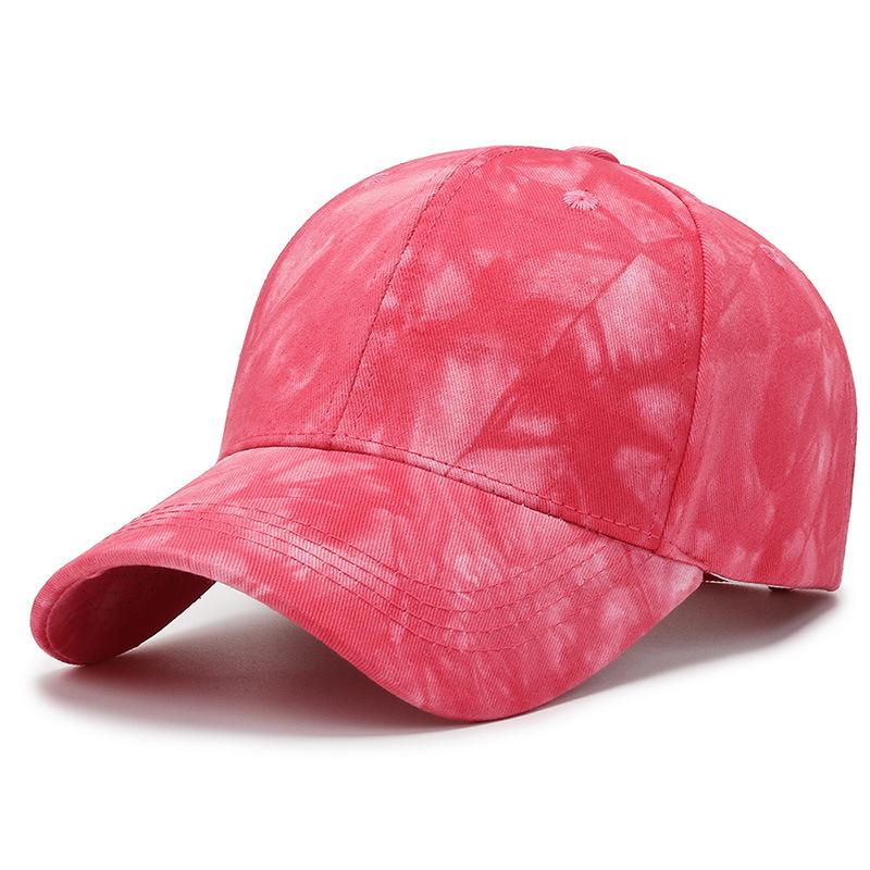 

Summer new style tie-dye light board baseball cap sunshade breathable face small casual breathable fashion Adjustable