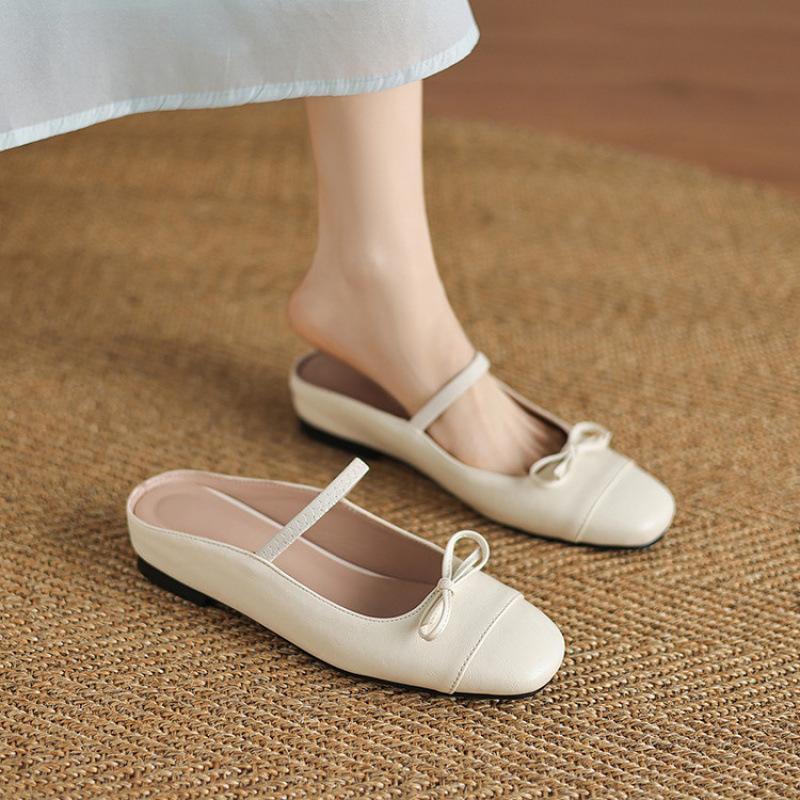 Summer women s bag head slippers casual size women s shoes new round head non-slip cool slippers soft-soled wedge heel slippers 32 (customized non-return and exchange)