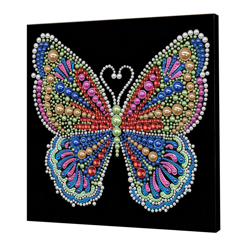 DIY Mandala Perlenpunktmalerei für Erwachsene/Anfänger Geschenk Heimdeko Perlen Edelstein Malereien Bild Kunsthandwerk 25x25cm Mit Rahmen