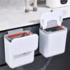 Hanging Kitchen Trash Can with Lid 9L Large Capacity Compost Bin for Under Sink or Countertop