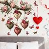 Valentinstag Baumzweig Wandaufkleber PVC Selbstklebend Abnehmbar für Schlafzimmer Wohnzimmer Eingangsbereich Hintergrund Heimdekoration