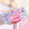 New Sequin Design 3D Shake Sticker PVC Removable Y2K Retro Sticker Kawaii Personalized Design Bear Bunny Sticker