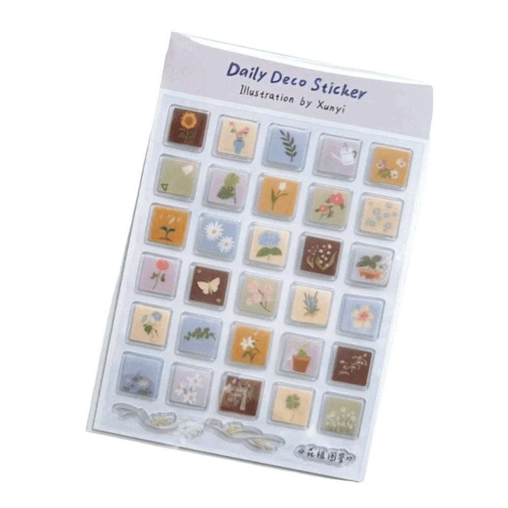 Self-adhesive Decoration 3D Jelly Stickers Cartoon Ocean World Journal Stickers  Tablet Computers