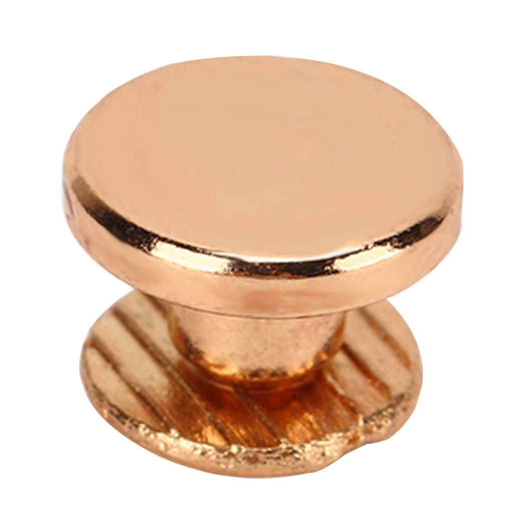 200er Set Buchbindeschrauben 9x5mm Hartes Dickes Messingmaterial Gleichmäßige Beschichtung Buchbindeschrauben Sortiertes Set für Fotoalbum