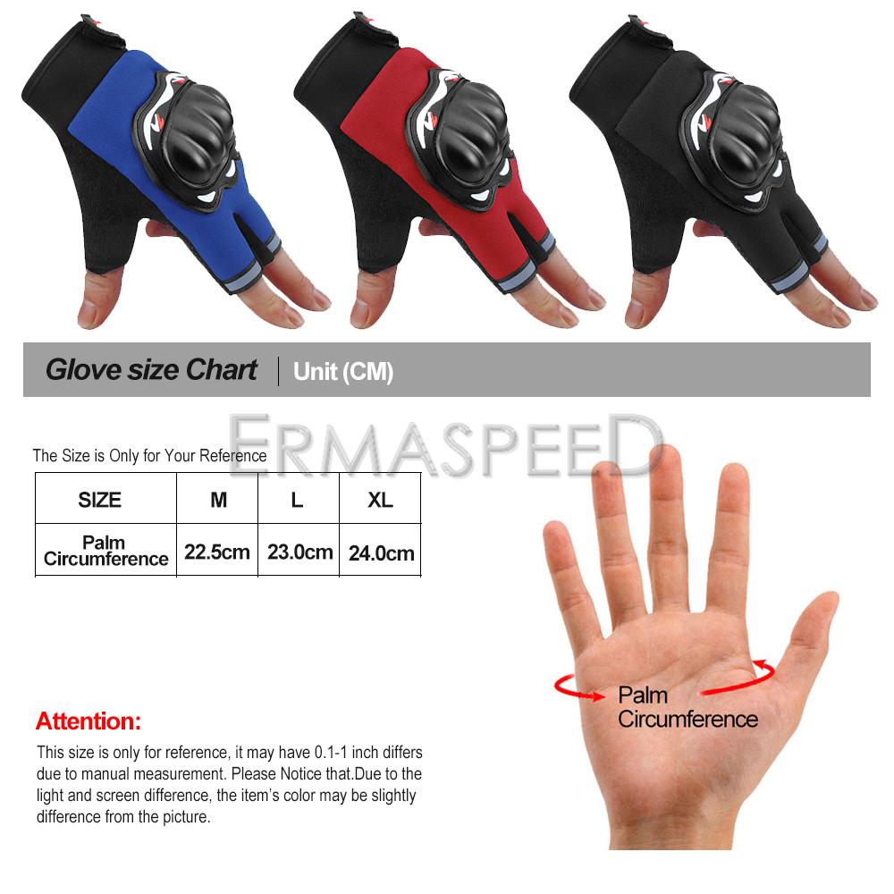 Mănuși de motocicletă fără degete, protecția degetelor de vară, respirabilă, pentru motociclete, curse, echipament de protecție pentru jumătate de deget