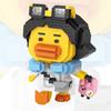 Loz Cartoon Milk Tea Yellow B Duck Particle Building Blocks Travel Duck Mini Micro Bricks Assembly Model Toys for Kid Christmas Gift