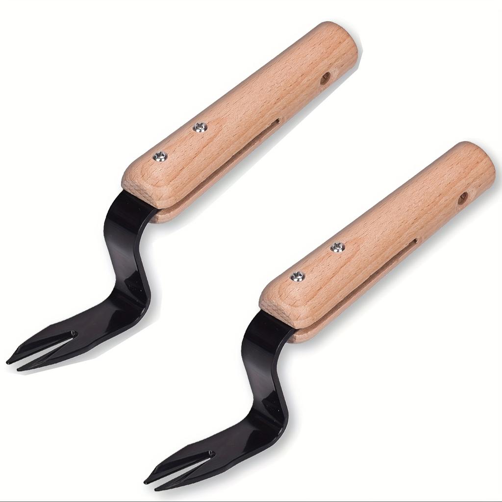 2pc Hand Weeder Fork Tool Effortlessly Remove Weeds Dandelion Puller Practical Garden Tool for Yard Lawn Care