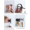 Silver Black Robe Hook Towel Rails Bar Rack Shelf Tissue Paper Holder Stainless Steel Bathroom Hardware Set Drill Accessories