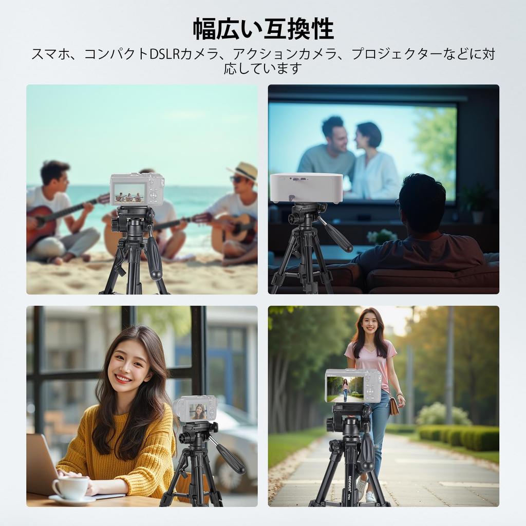 NEEWER BASIC Mini Tabletop Tripod for and Selfie Stick with Compact and Portable for DSLR Cameras and Maximum Load Capacity 2kg Tripod, Cameras, 3-Way