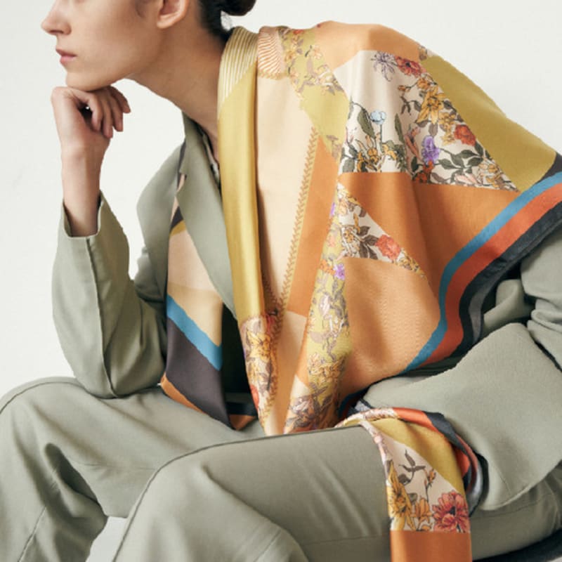 Saint Luxure Large Square Shawl Pretty Big Scarf Serendipity SL20FSQSP