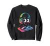 Cute DJ Character Sweatshirt Wearing Headphones