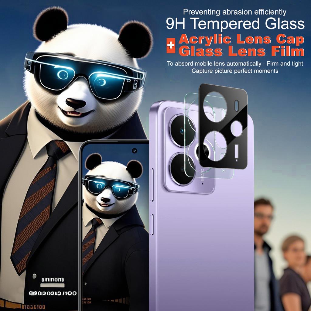 For Realme 14 5G Glass IMAK Høyoppløselig Glasslinsefilm Svart Versjon