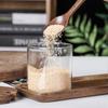 Glass Seasoning Jar Set with Acacia Wood Lid & Spoon