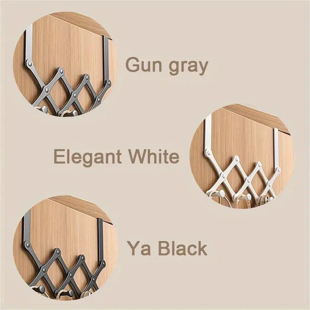 No-Punch Clothes Coat Hooks Carbon Steel Clothing Hangers Door Hooks Hanger  Kitchen Supplies