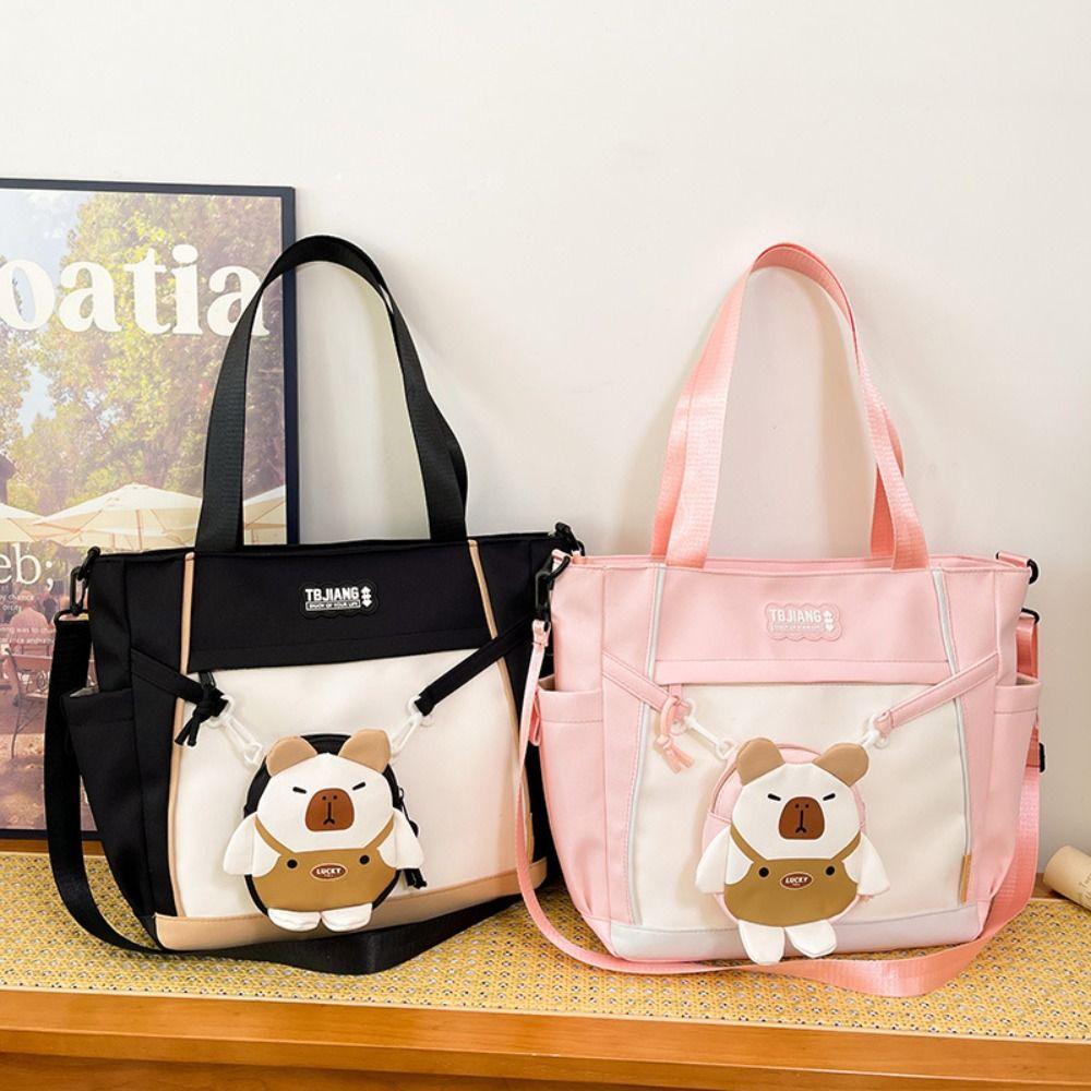 Harajuku Capybara Shoulder Bag Japanese Style Lolita Handbag Lovely Students School Bag  Travel