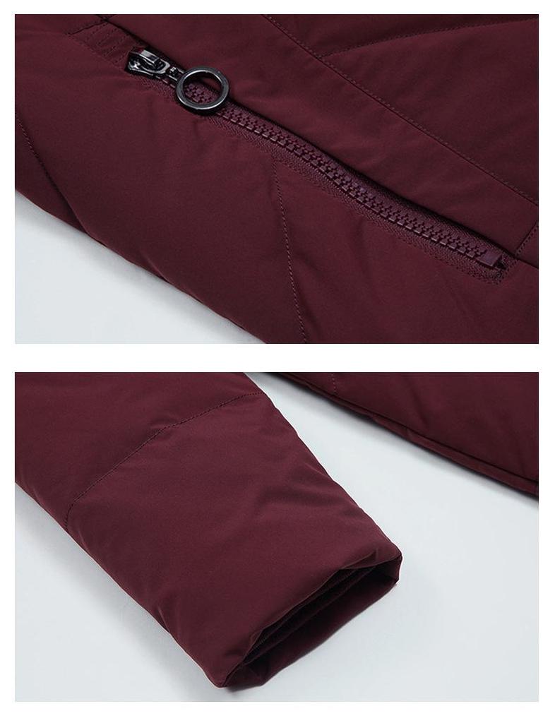 Cappotto Piumino Lunghezza Media con Cappuccio per Maternità da Donna - Stile Inverno 2025, Giacca Outerwear Vestibilità Larga