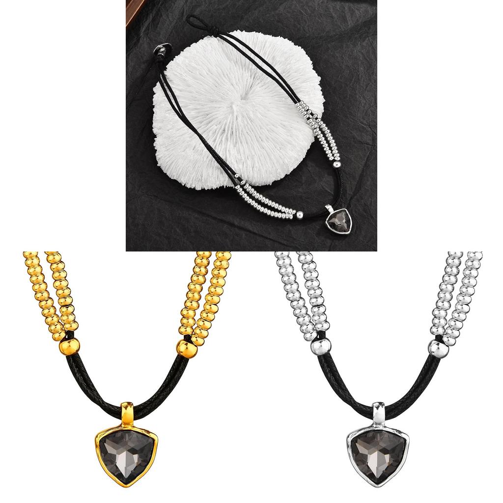 Vintage Heart Shape Necklace With Handcrafted Chain For Women