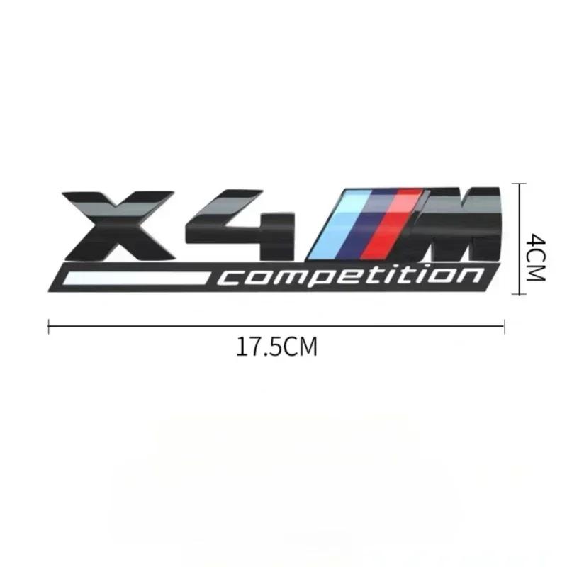 3D ABS suitable for BMW tail badge M1 M2 M3 M4 M5 M6 M7 rear digital side car logo x1x3x4x5x6 Sport M Competition black sticker