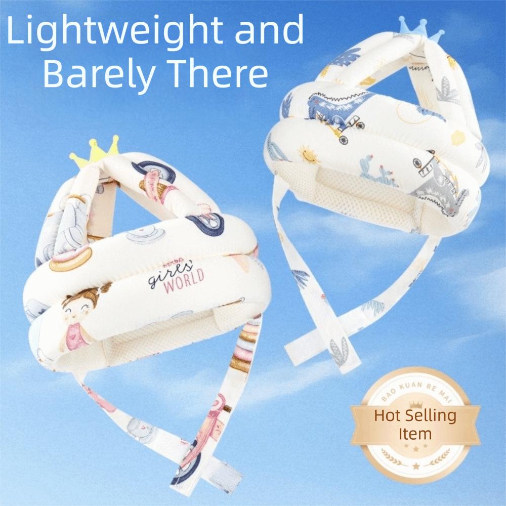 Breathable Mesh Baby Safety Helmet Soft Toddler Hat Practical Anti-Collision Helmet Walking
