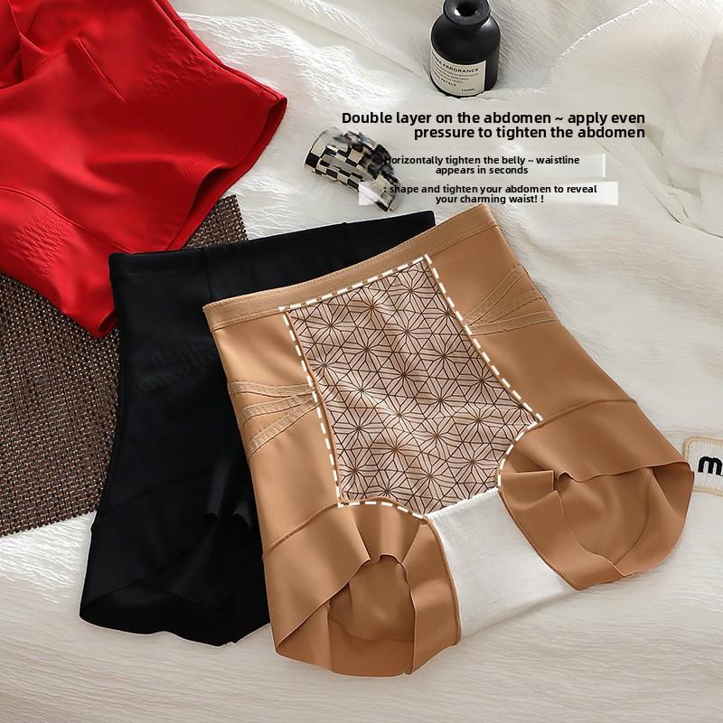 Women's Spring and Autumn Three-dimensional Belly Retraction Hip Double Layer Panties