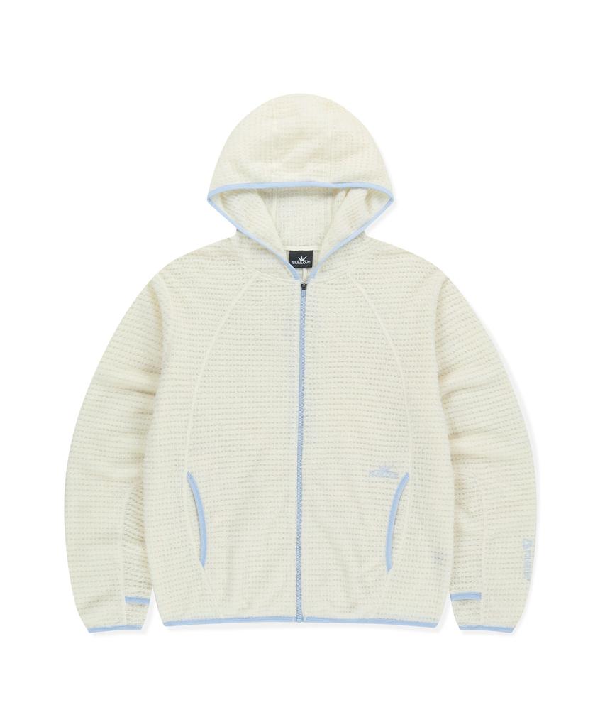 Sudadera con capucha y cremallera Polartec® Alpha® Sunlovetour Marfil