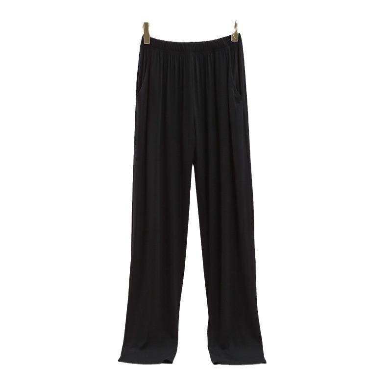 Damen Modal Locker Fallende Pyjamahose - Große Größe, Dünne Eisseide, Lässige Frühling/Sommer Hose