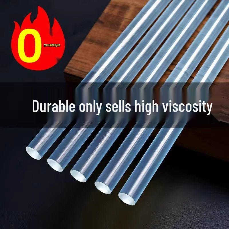 High Viscosity Hot Melt Glue Gun for DIY and Household Use with 7mm Transparent Glue Sticks