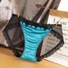 Solid Color Sumptuous Hollow Out Women Low-rise Net Lace Panties Briefs Underwear