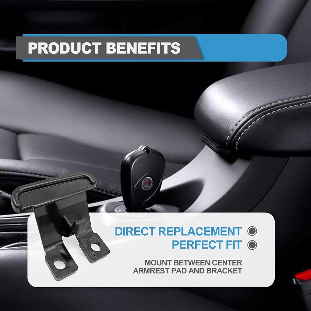 2PCS Center Console Armrest Lid Latch Compatible with GMC Envoy For Chevy Trailblazer Saab Rainer Oldsmobile Bravada, Replacements For GM 88986007