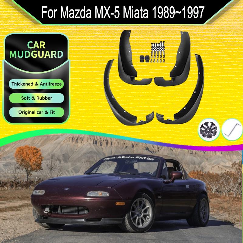 

Для Mazda MX-5 Miata Eunos Roadster NA 1989 ~ 1997, автомобильные брызговики, брызговики, защита от брызг, Duraflaps, автомобильные аксессуары