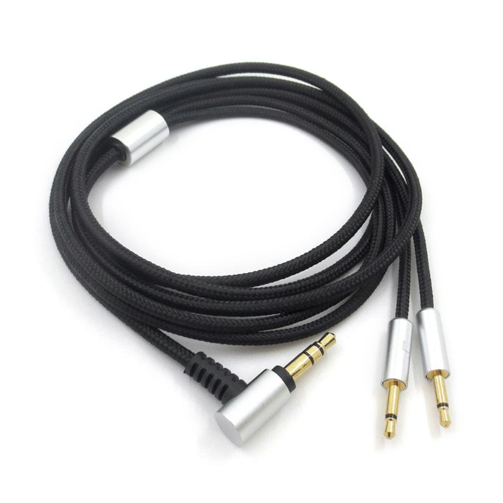 Cable Audio Cord Headphones Replacement 3.5mm to 2.5mm 1.2M Long for HD202 HD477 HD497 Audios Cord with Tuning Function